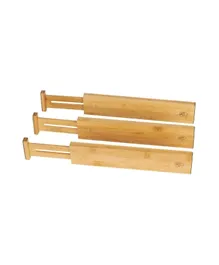 Little Storage Bamboo Expandable Drawer Dividers - Set of 3