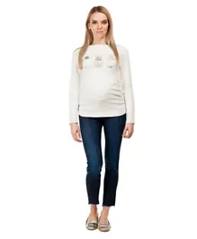 Mums n Bumps - Pietro Brunelli Chamonix Maternity Top - White