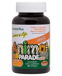 Natures Plus Animal Parade Children's Chewable Multi Orange Flavor - 90 Tablets