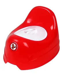Sunbaby Potty Toilet Trainer Seat with Lid - Red and White