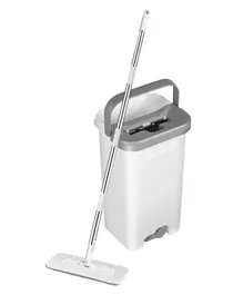 PAN Home Roseville Self-Wash Flat Mop With Bucket 5L -White