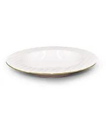 Qualitier Soup Plate - Gold / White