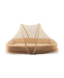 Little Angel Baby Bed with Comfy Paddings - Brown