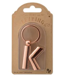 IF Copper Letter Keyring - K