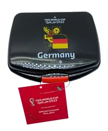 صندوق غداء بلاستيكي فيفا 2022 ألمانيا - أسود 500 مل