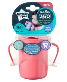 Tommee Tippee Easiflow 360 Spill Free Small Cup Pink - 200 ml