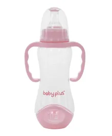 Baby Plus Feeding Bottle Pink - 225mL