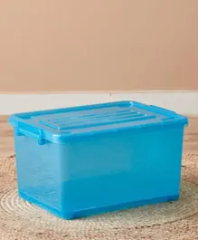 HomeBox Rolling 32L Storage Box with Wheels and Lid