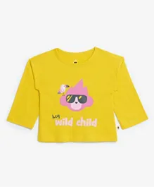 Cheekee Munkee Hey Wild Child T-Shirt - Yellow