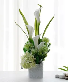 PAN Home Edenic Flower Arrangement - White & Green