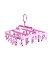 A to Z Foldable Clip and Drip Hanger Set - Pink