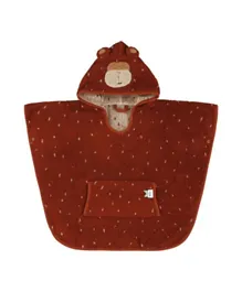 Trixie Terry Cotton Soft Absorbent Poncho Mr. Monkey - Maroon