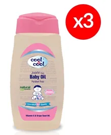 Cool & Cool Baby Oil Pack of 3 - 250 ml Each
