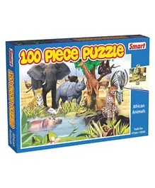 Smart Playthings African Animals  Puzzle - 100 Pieces