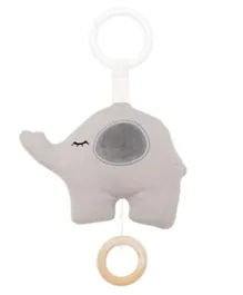 Jabadabado Musical Elephant Pram Hanging Toy - Grey