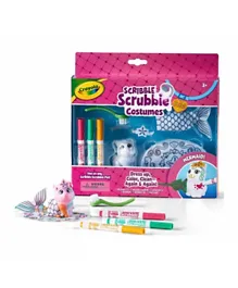 Crayola Scribble Scrubbie Pets Mermaid Playset Multicolor - Pack of 8