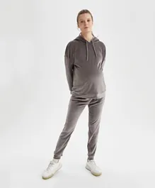 DeFacto Elastic Waist Maternity Trousers - Grey