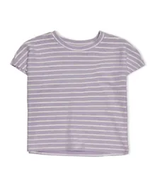 Only Kids Striped T-shirt - Chalk Violet