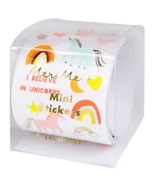 Meri Meri Mini Unicorn Sticker Roll of 500 Stickers - Multicolour