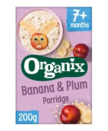 Organix Banana and Plum Organic Porridge - 200g