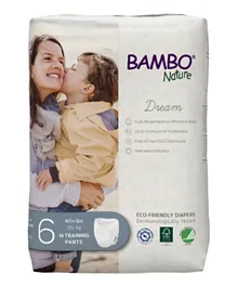 Bambo Nature Eco-Friendly Pants Diapers, Size 6, 18+kg (19 pants)
