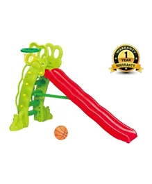 Ching Ching High Pea-Shaped Slide with 220cm Slider - Green