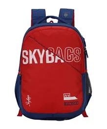 سكايباجس - حقيبة ظهر مدرسية لكلا الجنسين - أحمر 19 بوصة