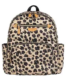 TWELVElittle Companion Fashion Diaper Backpack Leopard Print - Beige