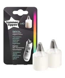 Tommee Tippee Digital Thermometer Refills Pack of 40 -  Silver