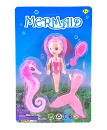 Artoy Mermaid Doll With Accessories On Blister Card Pack of 1 - Assorted Colors