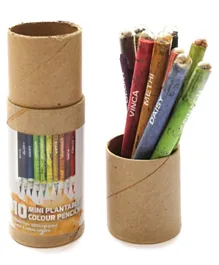 Save The Planet Eco Colored Mini Colored Plantable Pencils Multicolor - Pack of 10