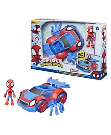 Marvel Spiderman Figure & Change 'N Go Web-Crawler - 10cm