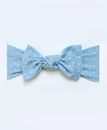 ليتل بو بيب - ربطة شعر بيبا  منقطة وبفيونكة - أزرق