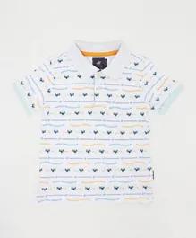 Beverly Hills Polo Club Printed T-Shirt - White