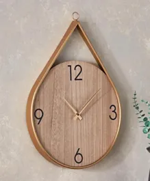 HomeBox Zeal Wooden Wall Clock