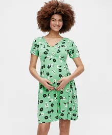 Mamalicious Lovely Nell Maternity Dress - Green