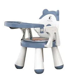 Ma and Pa Baby Piggy Kids With Tray  Chair - Blue