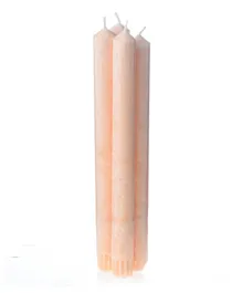 Dream Decor Straight Candle Peach - Pack of 4