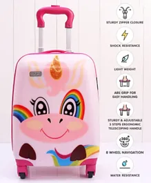 Babyhug Kid's Small 2 Day Trip Trolley Bag Unicorn Print - 18 Inches