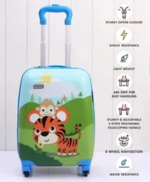 Babyhug Kid's Trolley Bag Animal Print - Multticolor