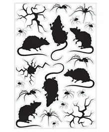 Amscan Rats & Bugs Wall Grabber Black & White - 12 Pieces
