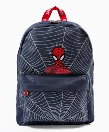 Zippy Kids Boy Spider Man Backpack Dark Blue - 15 Inches