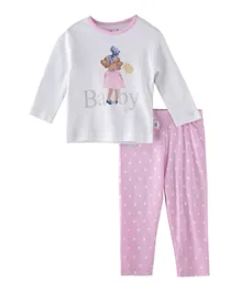 Smart Baby Doll Pyjama Set - White