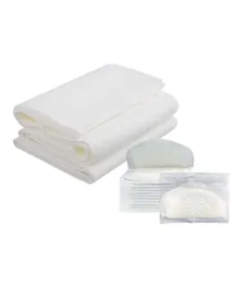 Star Babies Combo Pack Breast Pad + Disposable Towel - White
