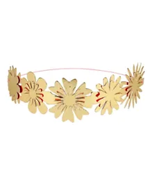 Meri Meri Flower Party Crowns Pack of 8 - Gold