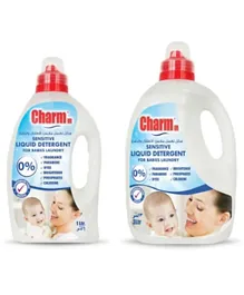 Charmm Sensitive Laundry Liquid for Babies Laundry - Pack 3 and 1 Litre