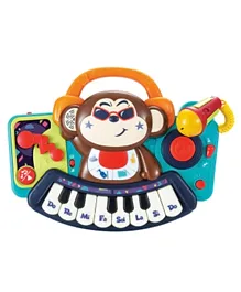 Little Angel Baby Toy  Musical DJ Monkey Piano Keyboard - Multicolour
