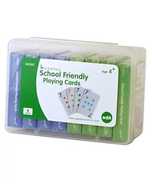 EDX Education School Friendly Playing Cards Pack of 8 - Multicolour