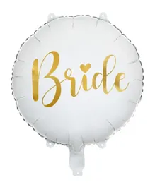PartyDeco Bride Foil Balloon - White