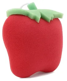 Babyhug Apple Shape Bath Sponge - Red